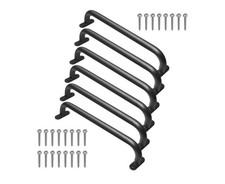 17 Inch 6 Pieces Black Metal Safety Handles for Outdoor Playground