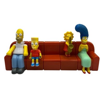 Die Simpsons Couch Sofa Set - Burger King 2008 - Homer Bart Lisa Marge Maggie