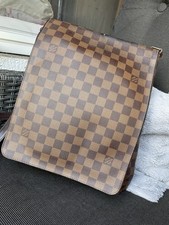 Louis Vuitton Musette Salsa Damier Ebene Umhängetasche GM Braun Canvas