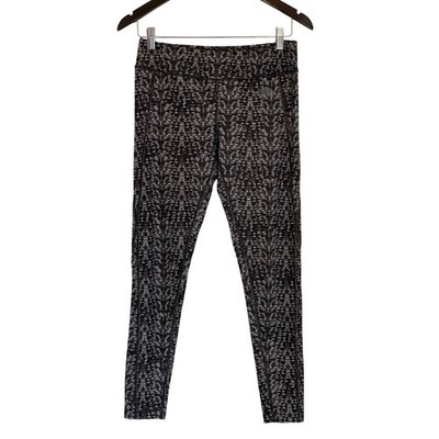 The North Face Womens Black White Geometric Print Athletic Leggings NF00CDV9 M
