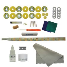 Premium Flute Pad Kit, with Head Cork, Leak Light, Polishing Cloth, Polish