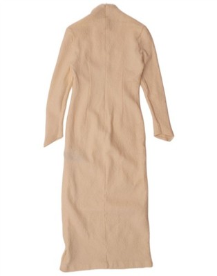 KAREN MILLEN Womens Long Sleeve Maxi Dress UK 8 Small Off White DE19 | eBay