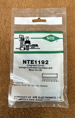NEW NTE Electronics NTE1192, IC, Voltage Controlled Osc. (ECG1192) 1 Pack