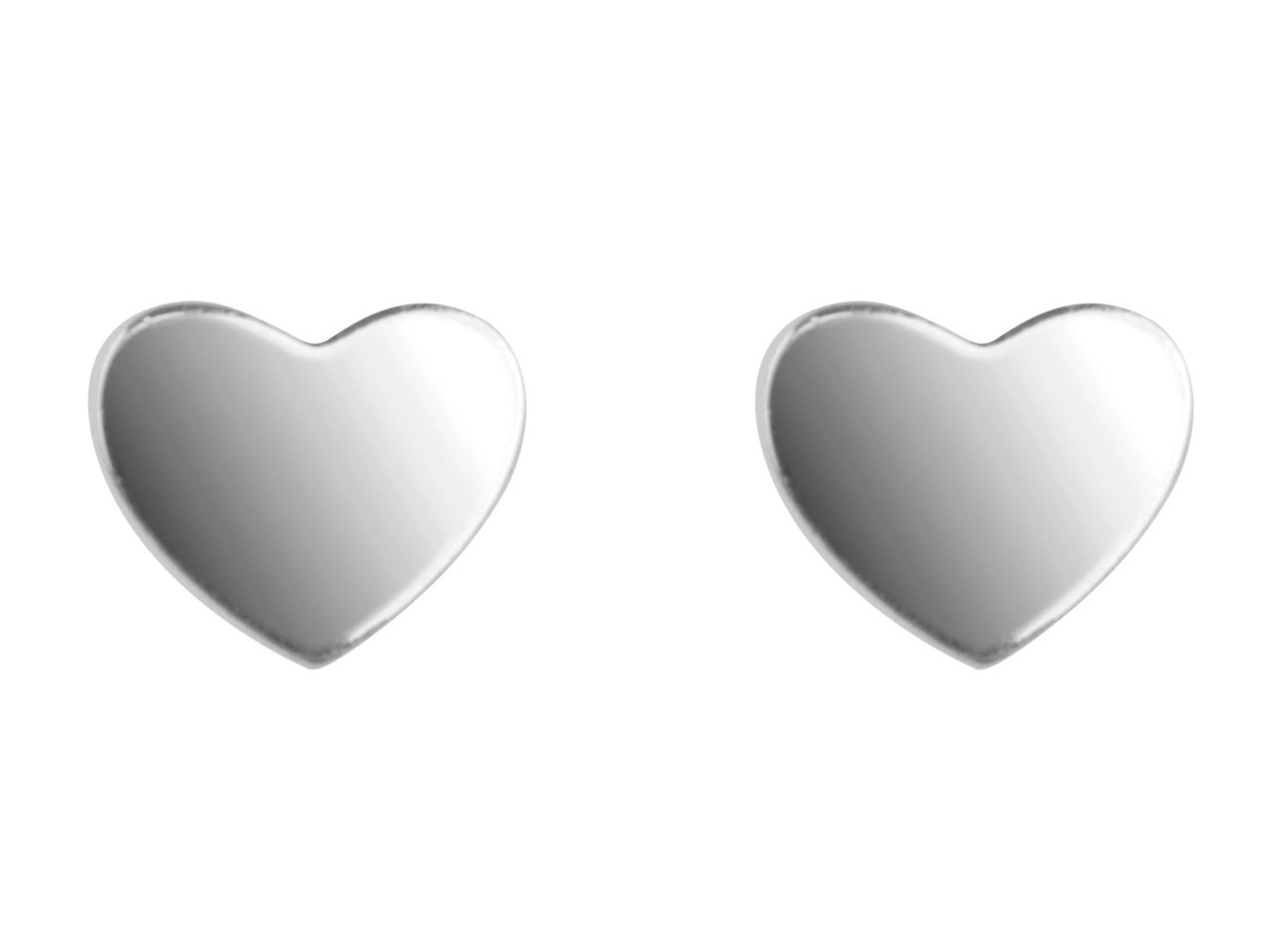 925 Sterling Silver Earrings Stud Delicate Heart Jewellery For Women Ladies