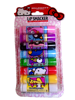 Lip Smacker Sanrio Hello Kitty and Friends - 8-Piece Flavored Lip Balm Set