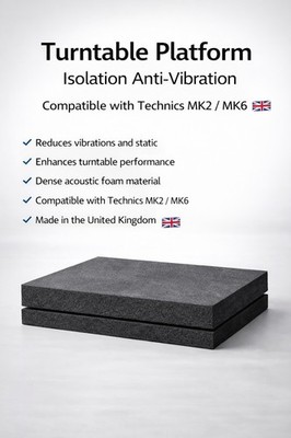 Plattenspieler Plattform Isolierung Anti-Vibration für Technicks mk2/6 Plattenspieler