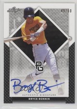 2016 Leaf Perfect Game National Showcase Black 49/50 Bryce Bonnin Auto 0cz
