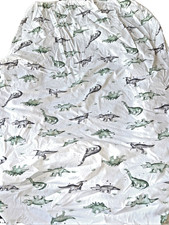 BURT'S BEES KIDS Fitted Crib Sheet DInosaur Organic Cotton Pastel Green/Brown d