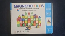 Magnetic Tile 100 PC New In Box Manuel
