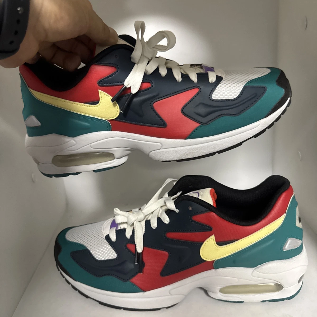 Nike Air Max 2 Light SP Red Navy Emerald for Sale | Authenticity