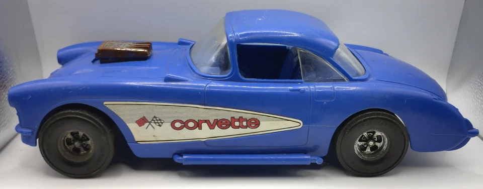 1957 雪佛兰 Corvette Tootsie 玩具蓝色塑料 1: 12 — 第 2/4 张图片