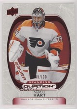 2021-22 Upper Deck Ovation Red Standing Ovation 85/100 Carter Hart #14 4om
