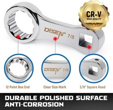 9pcs Torque Adapter Set - 38 Drive - 12 Point
