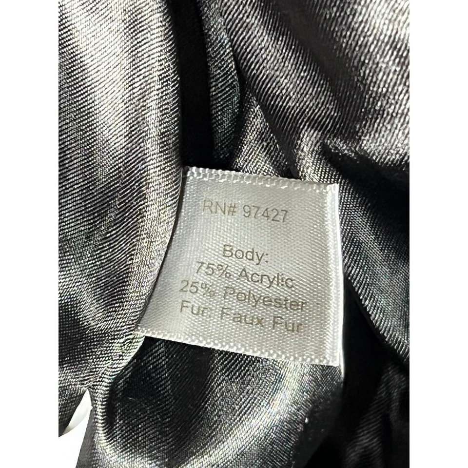 Chaleco Suéter Boston Propio Cuello Piel Sintética Y2K Marrón Tejido Chaleco Mediano RETRO Foto 4 de 4