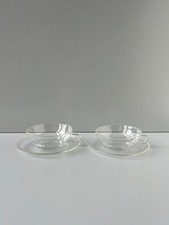 2 Teetassen Wilhelm WAGENFELD Schott DDR Jenaer Glas SAALE-GLAS Bauhaus Design