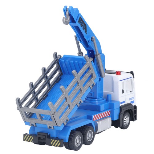 Blue Logging Truck Toy 1:32 Log Vehicle Model With Light Music Effect For 6 MF - Picture 11 of 12