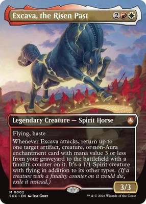 Excava, the Risen Past (Borderless) -Foil Near Mint MTG