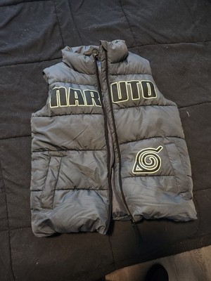 Naruto Shippuden Puffer Vest Kids 10-11 Years 146cm Anime Konoha Leaf Village
