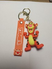 Disney Tigger 3D CUTE Cartoon PVC Pendant Keychain Key Ring Handbag