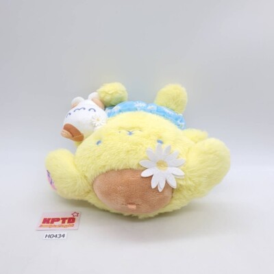 Pompom さん Pompompurin and Muffin the hamster H434 Sanrio 2023 Plush 6.5