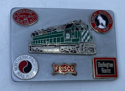 Frisco Northern Pacific Railway Burlington Great Northern Seattle Buckle Vintage