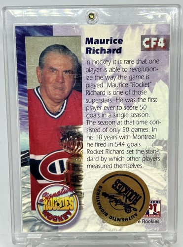 1995 Maurice Richard Signature Rookies Auto 1025/1050 Montreal Canadiens - Picture 2 of 2