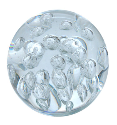 Pfronten Traumglaskugel Mittel - Mundgeblasene Glas Kugel Als Briefbeschwerer