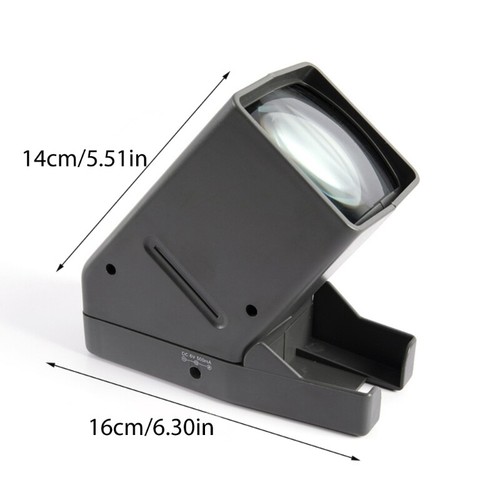 35mm Slide Viewer, 3X Magnification and Desk Top LED Lighted Illuminated Viewing - Picture 8 of 8