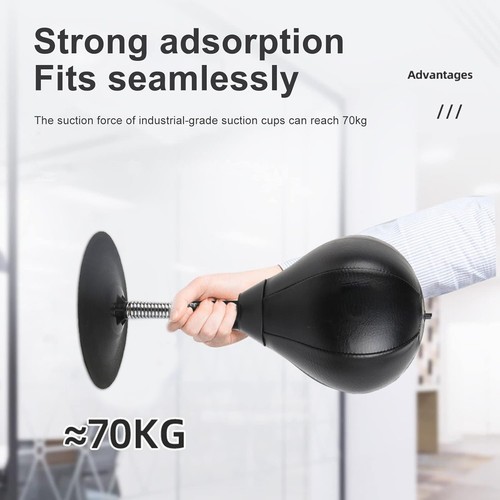 Stress Buster Desktop Punching Bag PU Inflatable Stress Relief Boxing Ball MMA - Picture 2 of 16