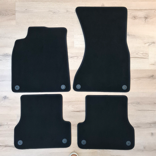 Car Floor Mats Velour For Audi A7 S7 RS7 Waterproof Black Carpet Auto
