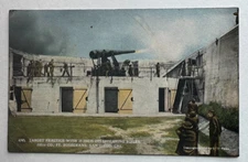 1925 Postcard San Diego CA Ft Rosecrans Target Practice Rifles soldiers Army