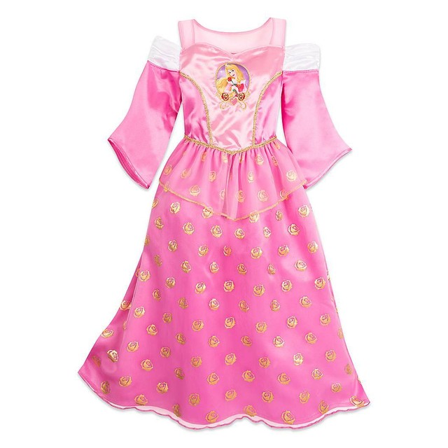 NWT Disney Store Aurora Deluxe Nightgown Costume Girl Sleeping Beauty