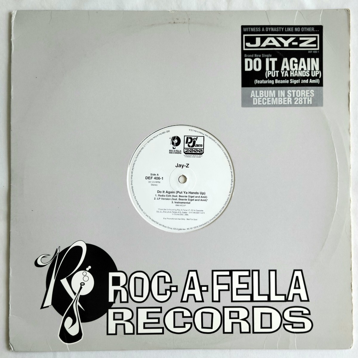 1999 - JAY-Z - DO IT AGAIN / SO GHETTO - ROC-A-FELLA RECORDS