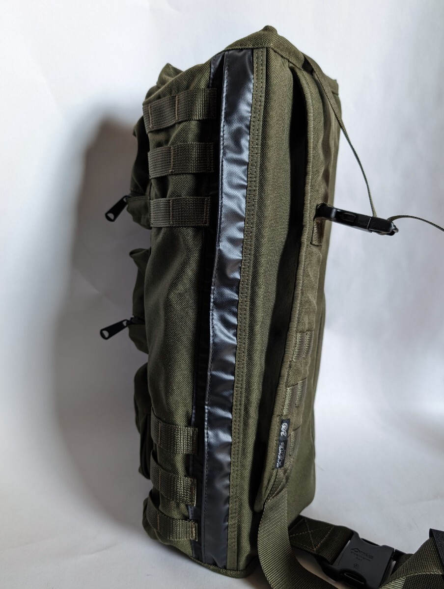 Porter × Stussy Collabo One Shoulder Military Bag Khaki Good Porter × Stussy Collabo One Shoulder Military Bag Khaki Good