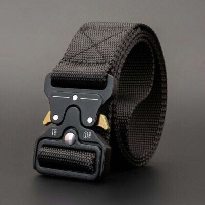 #ad MEN Casual Military Tactical Army Adjustable Quick Release Belts Pants Waistband $11.95