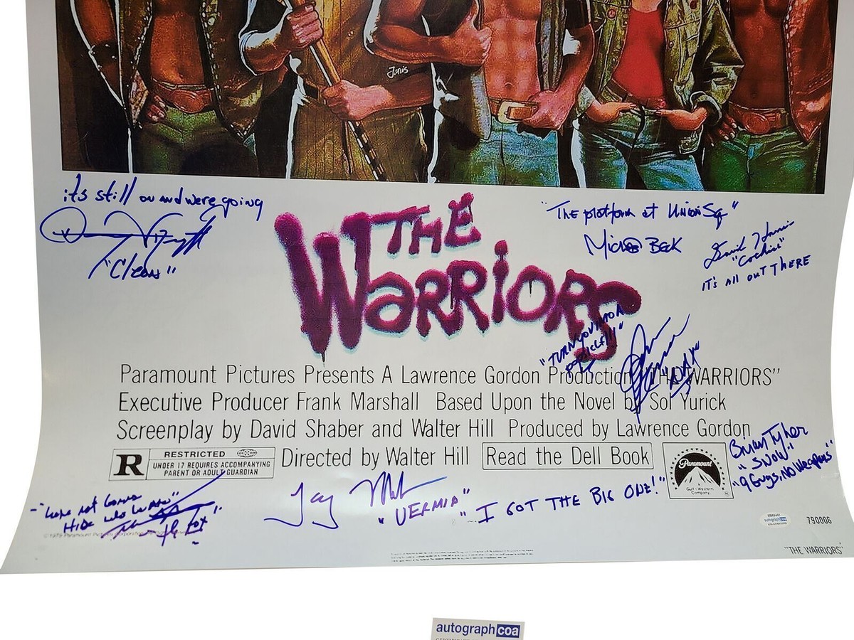 The Warriors Movie Cast Autographed Movie Poster w Quotes Exact Proof ACOA