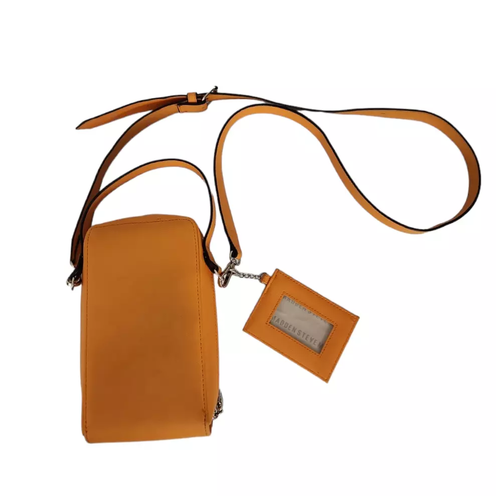 Mango Saffiano Leather Badge Holder