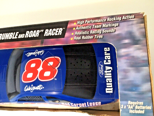 NASCAR Dale Jarrett #88 Plastic Rumble & Roar Toy Biz Ford T Bird 1:18 Race Car - Picture 6 of 12