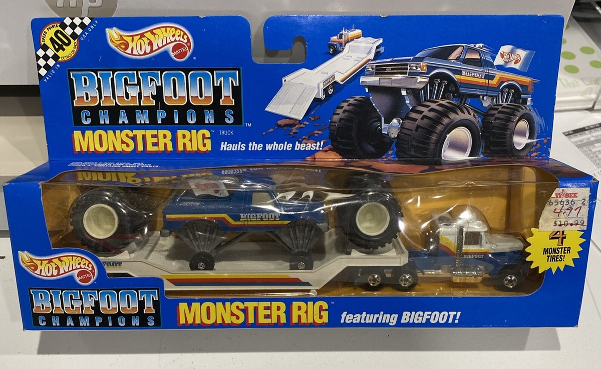 NIB FACTORY SEALED 1991 Hot Wheels Bigfoot Champions Monster Rig