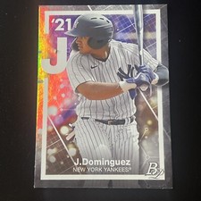 Jasson Dominguez PRECIOUS ELEMENTS Insert 2021 Bowman Platinum #PE-15 Yankees