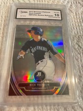 NICK FRANKLIN MARINERS 2013 BOWMAN PLATINUM REFRACTOR RC # BPCP63 GRADED 10 L@@K