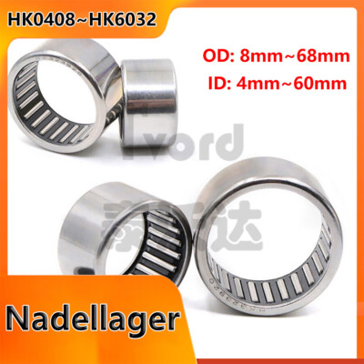 Nadellager HK0408~HK6032 Nadelhülse Nadelkränze Drawn Cup Needle Roller Bearings