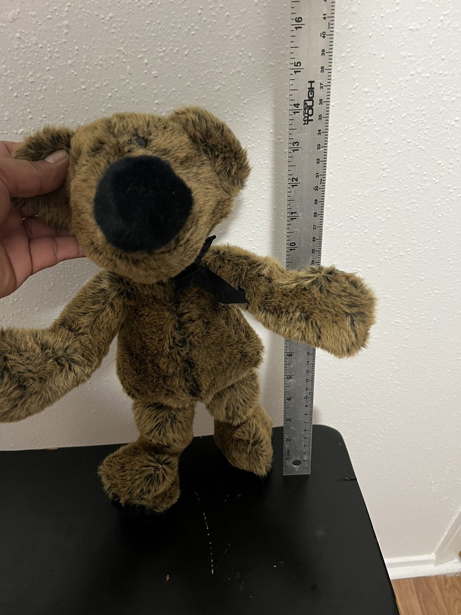 Mr. Beeps Vintage 80s Big-Nose Stuffed Teddy Bear Plush - North