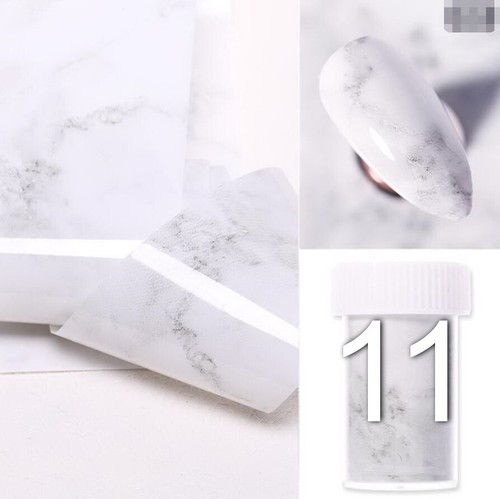 3 für 6 24 Farben MARMOR Nail Art Folie Aufkleber Transfer Aufkleber 3D Dekoration UK  - Bild 13 von 24