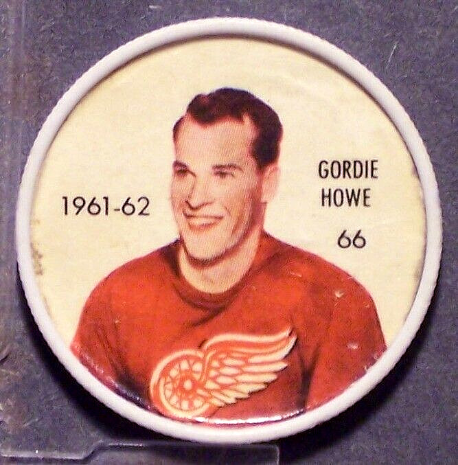 GORDIE HOWE 1961-62 Shirriff/Salada Coins #66  Detroit Red Wings HOF