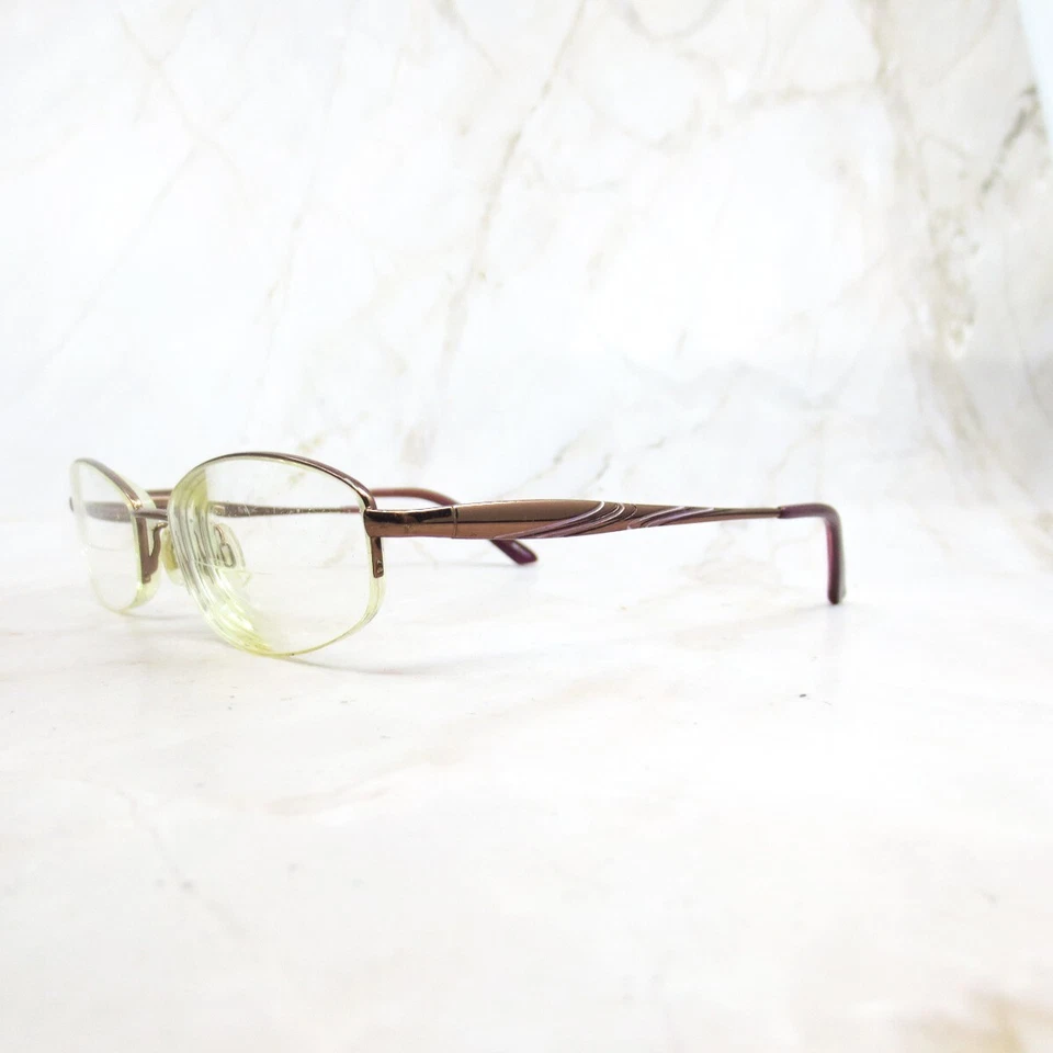 Revlon Eyeglasses Frame RV565 Women's Autumn Berry Metal Half Rim Oval 51-18-130 - Image 2 of 4