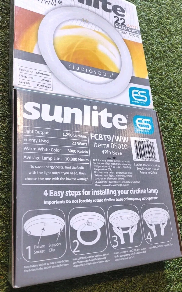 22W T9 Round Fluorescent Circline Lamp Lightning Fixture SUNLITE-05010-SU 2 Pack - Image 4 of 4