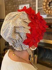 Red Hat Society Hat Bonnet In Mary Jean Collection Artifacts Inc. Box Size Large