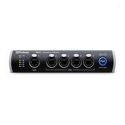 PRESONUS SW5E 5 AVB Port (PoE) Network Interface