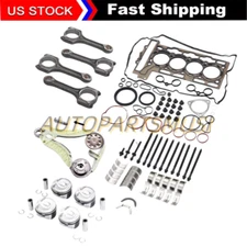 N14 1.6L Engine Rebuild Pistons Rods Gasket Timing Kit For Mini Cooper S R55 R56